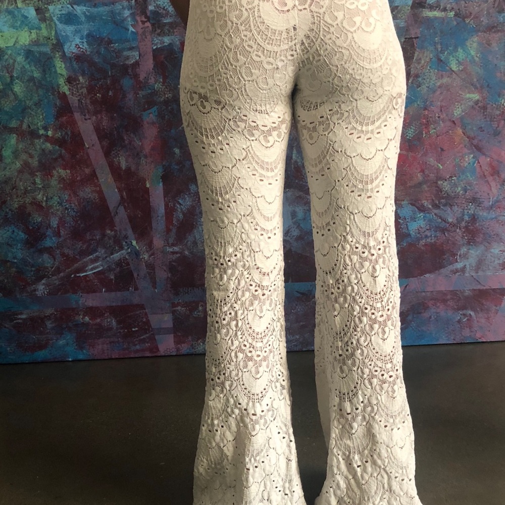 Nightcap lace flare pants
